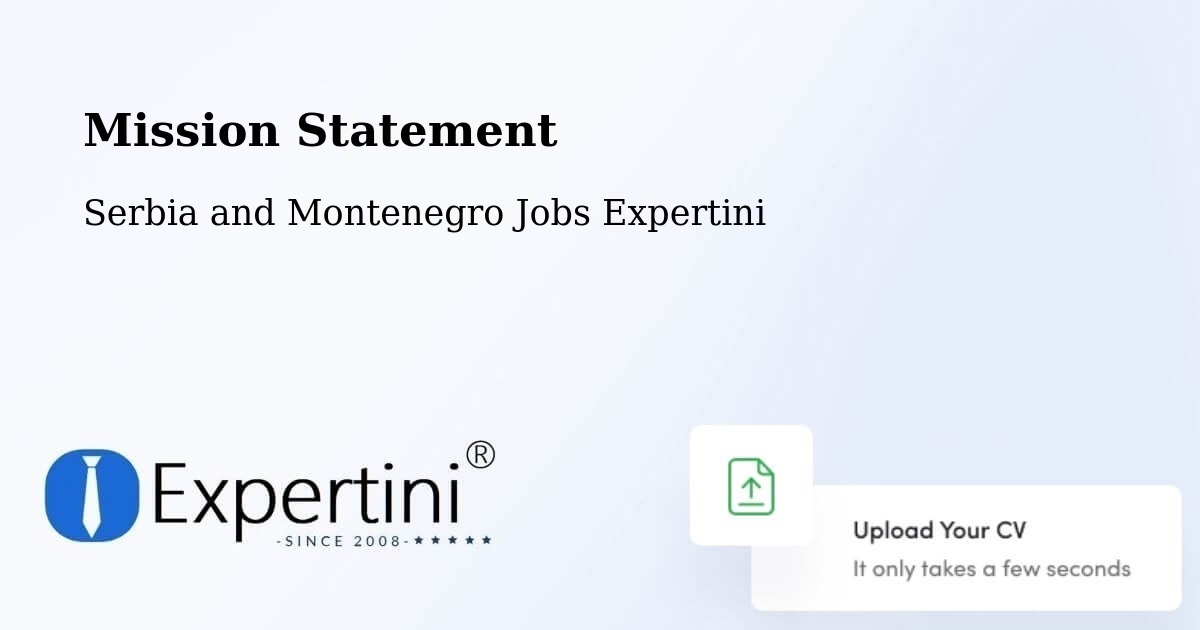 Corporate Mission – Thorold - Serbia and Montenegro Jobs Expertini